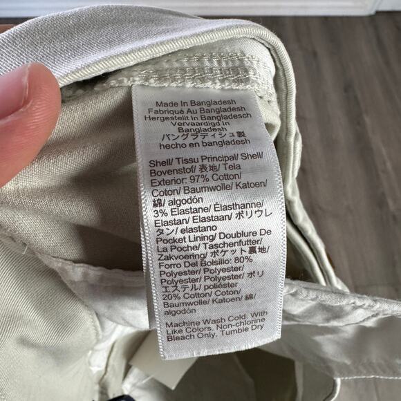 J.Crew High-Rise Girlfriend Chino Pants WMNS 6 Stone Gray Straight Leg Stretch - Picture 6 of 7